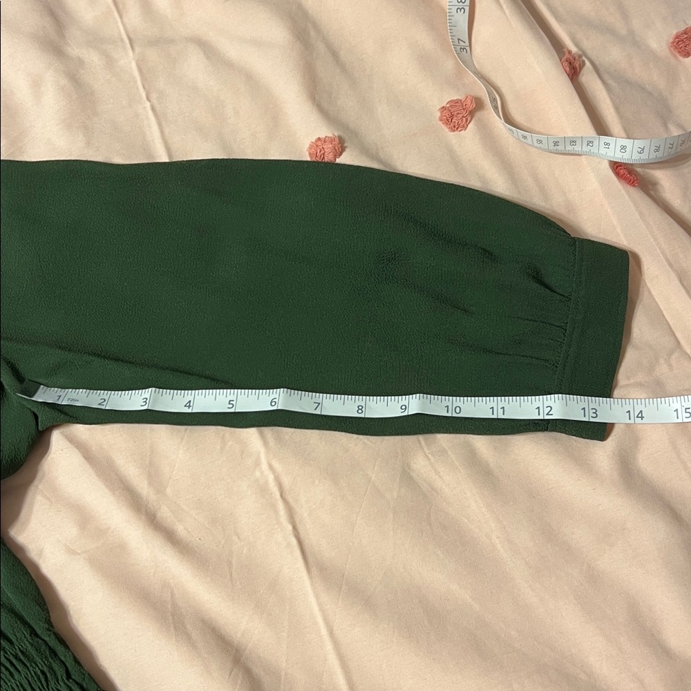SALE Kate Spade Elegant Olive Green Long Sleeve Pleated Midi Dress, size 8 - Picture 10 of 13